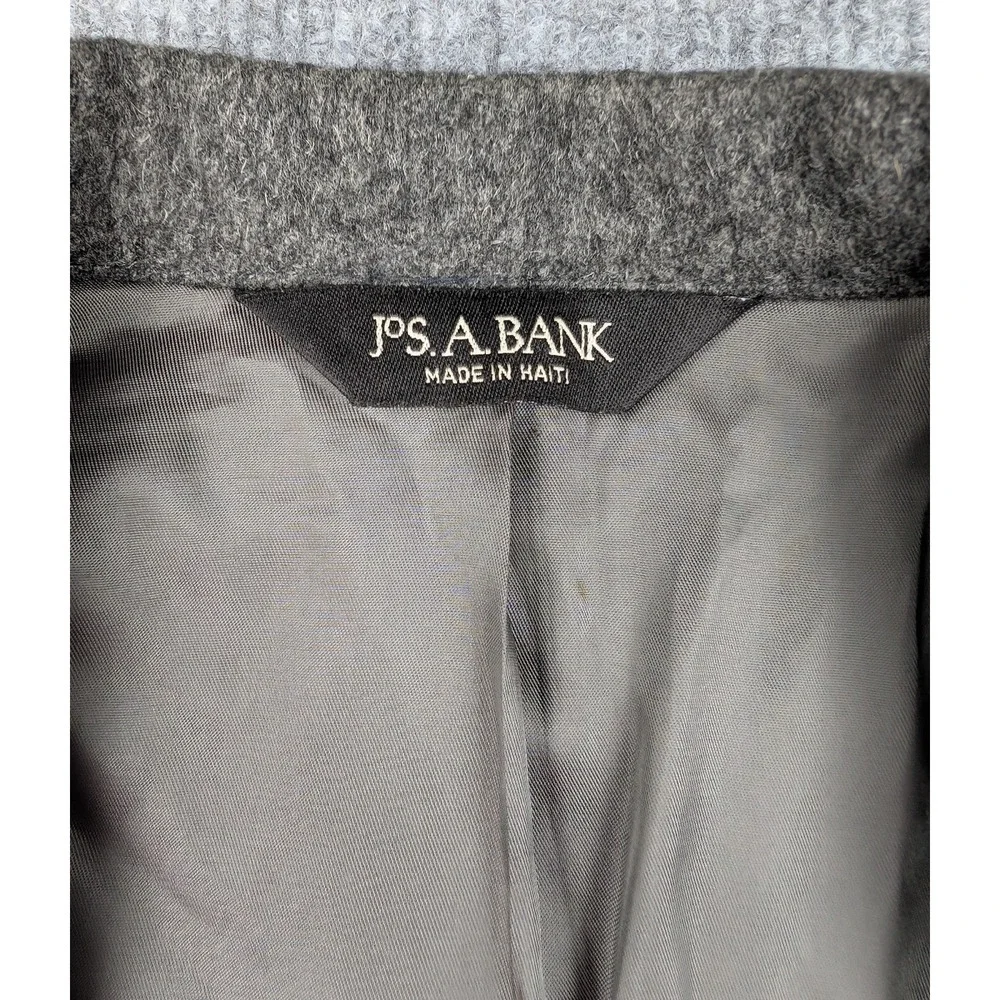 Jos A Bank Blazer Mens 43L Gray Camel Quiet Luxury Timeless Career Sport Coat